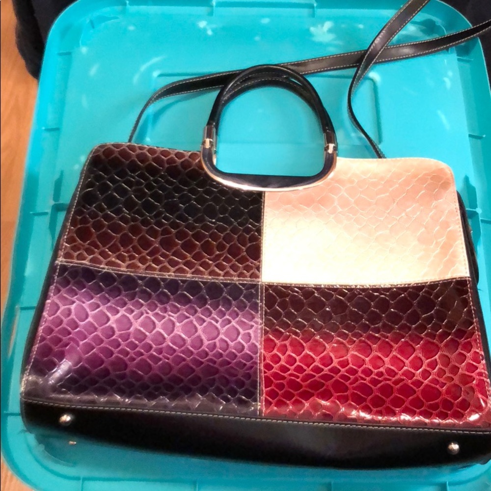Briefcase style purse